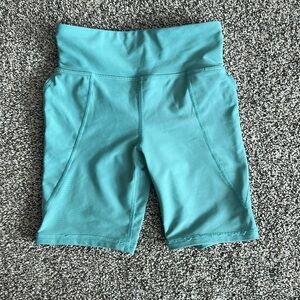 Green Biker Shorts